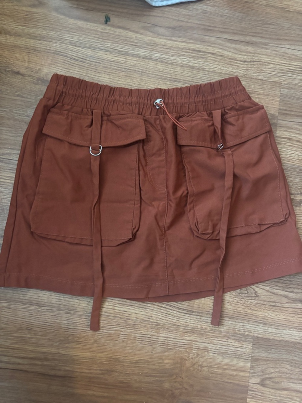 HYFVE Rust Brown Elastic Waist Skirt